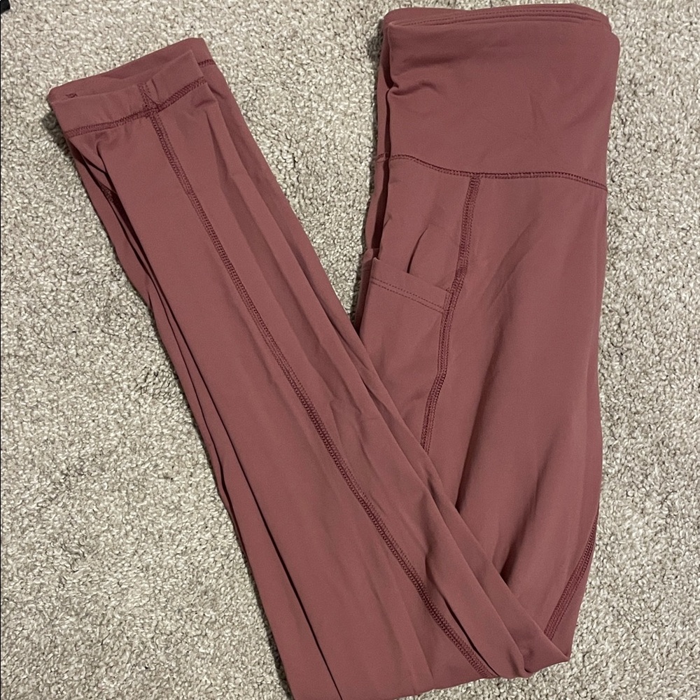 Aeropostale Women's Small Dusty Rose Leggings Like New High Waisted